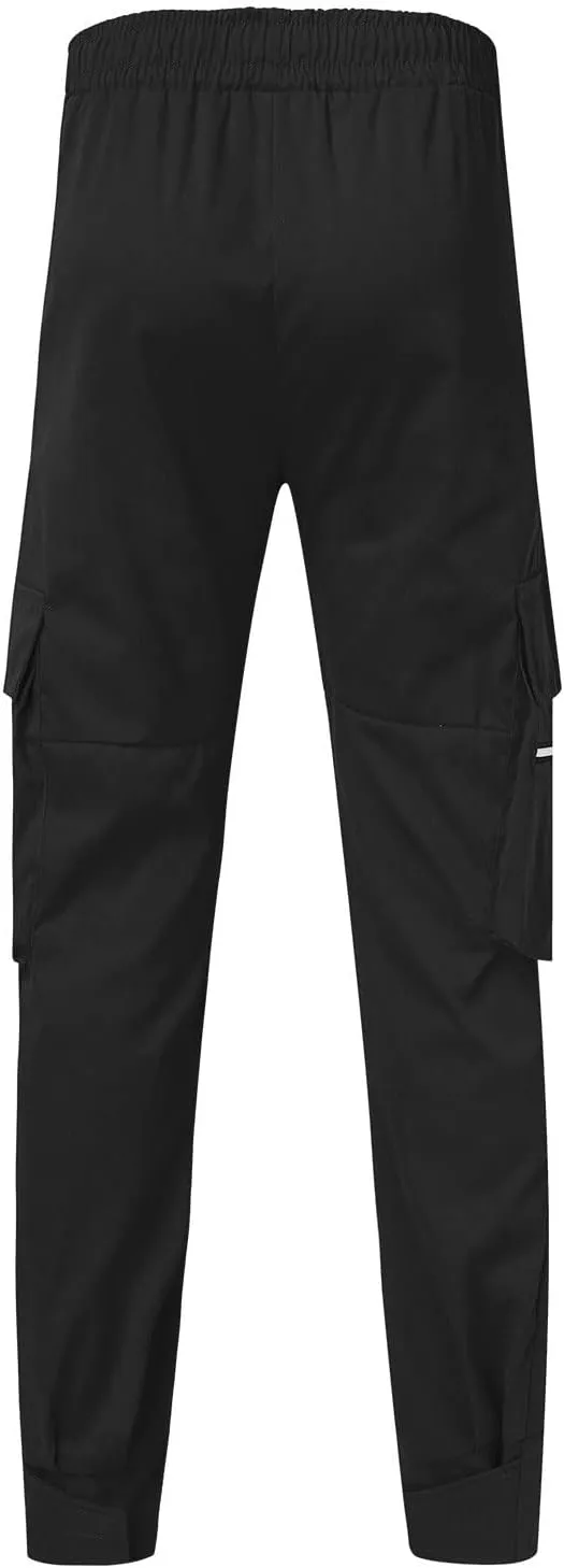 Men's Wide Leg Flare Sweatpants Slim Fit Stretch Pants for Men Skinny Fit Black Slacks Men Men's Sports Track Pants