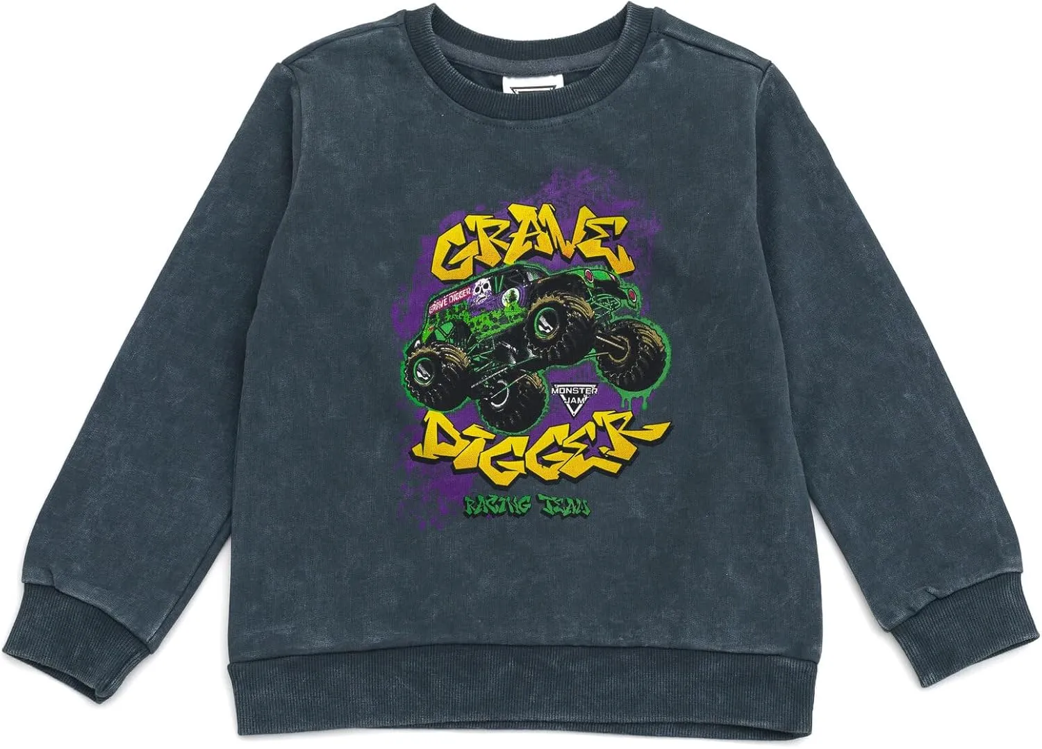 Monster Jam Fleece Sweatshirt and Jogger Pants Outfit Set Toddler to Big Kid Grave Digger