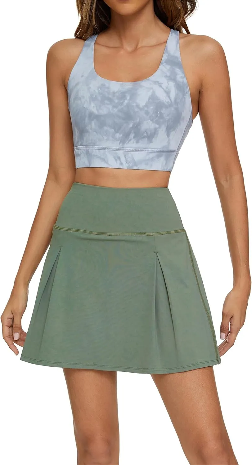 Munvot Tennis Skirts Athletic Golf Skorts Lightweight Activewear Skirt for Running Tennis Golf Workout Walking Casual