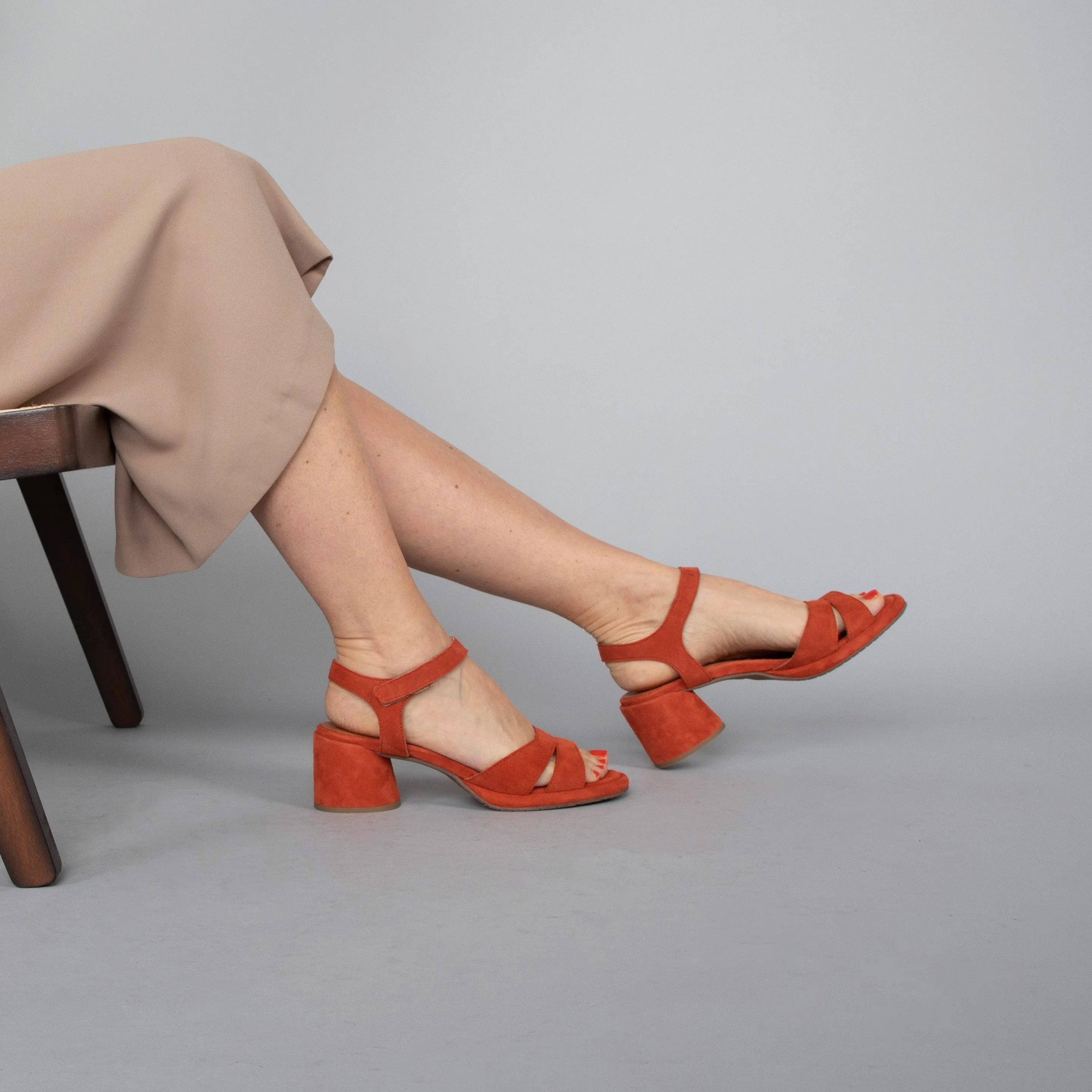 Olivia Rust Suede