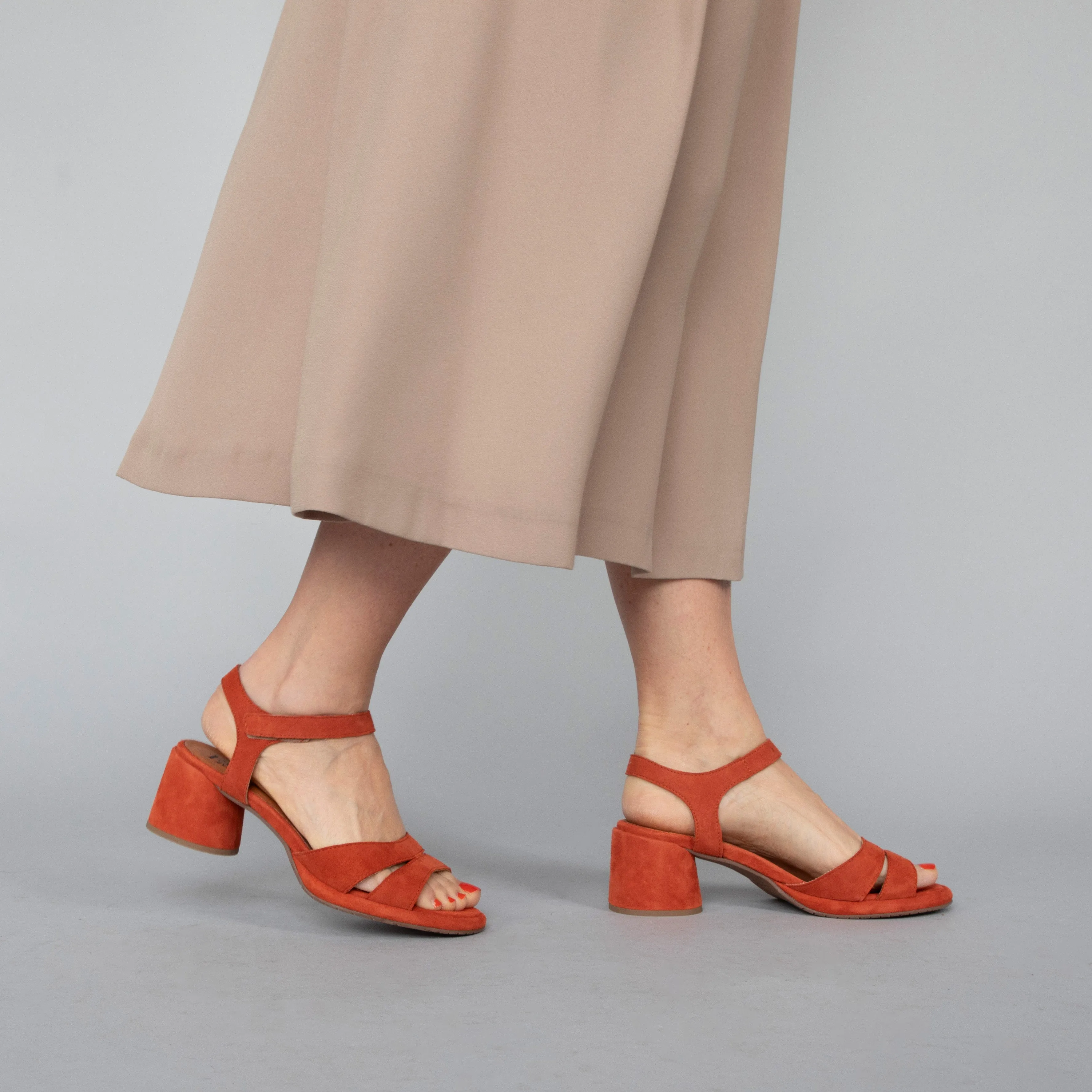 Olivia Rust Suede