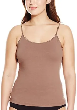 PURE STYLE Girlfriends Women's Cami Tank with Adjustable Strap Plus Size