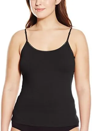 PURE STYLE Girlfriends Women's Cami Tank with Adjustable Strap Plus Size