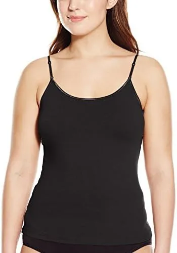 PURE STYLE Girlfriends Women's Cami Tank with Adjustable Strap Plus Size