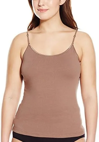 PURE STYLE Girlfriends Women's Cami Tank with Adjustable Strap Plus Size
