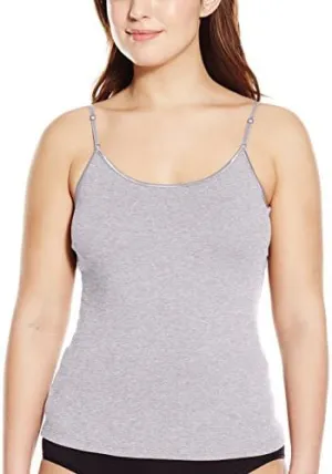 PURE STYLE Girlfriends Women's Cami Tank with Adjustable Strap Plus Size