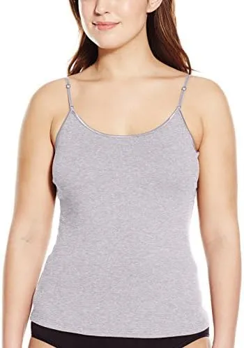 PURE STYLE Girlfriends Women's Cami Tank with Adjustable Strap Plus Size