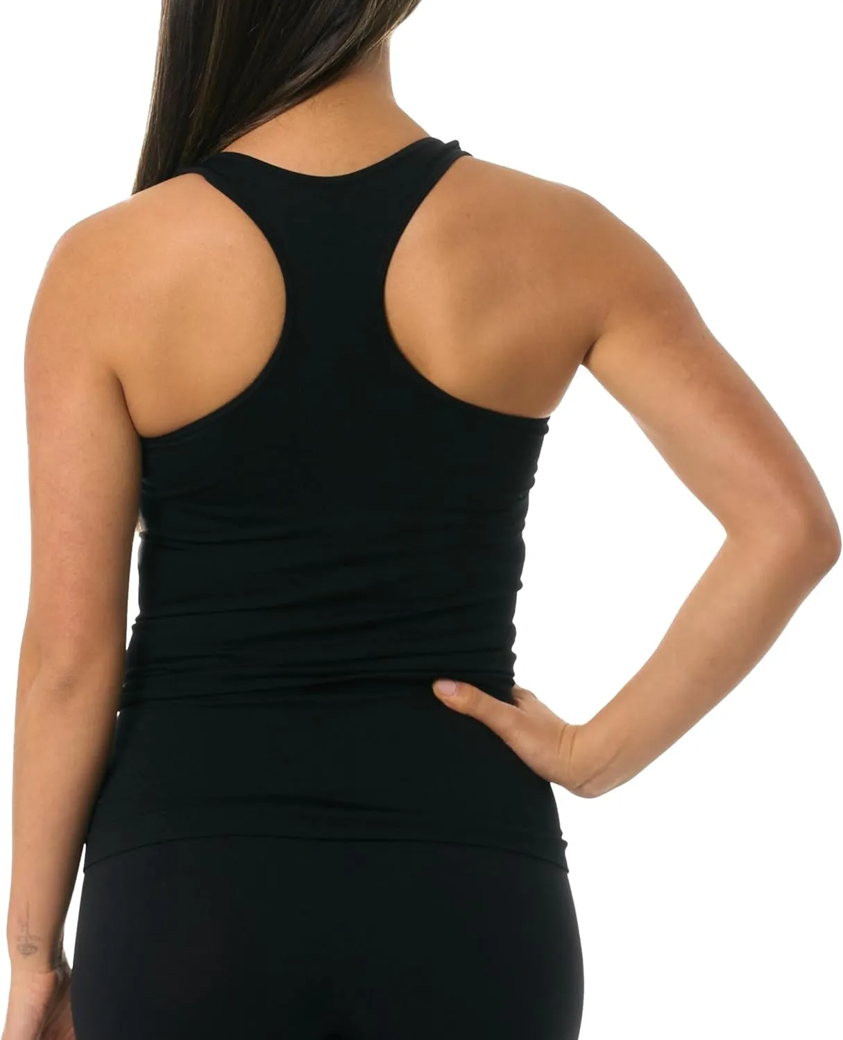 Ribbed Racerback Tank Top - Undershirt for Teens & Women Stylish Racerback Tank Tops One Size XS-Medium