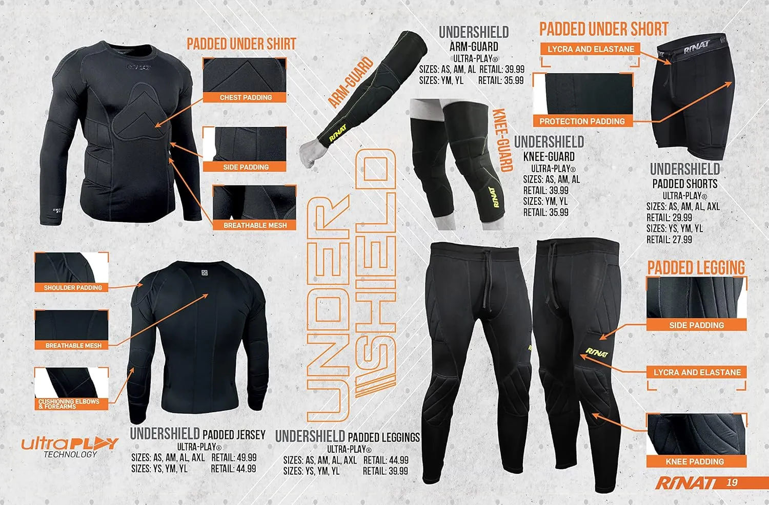Rinat Goalkeeper Padded Compression Legging (Adult