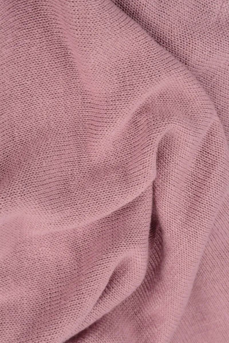 Rosette Mauve Pink Linen Jumper