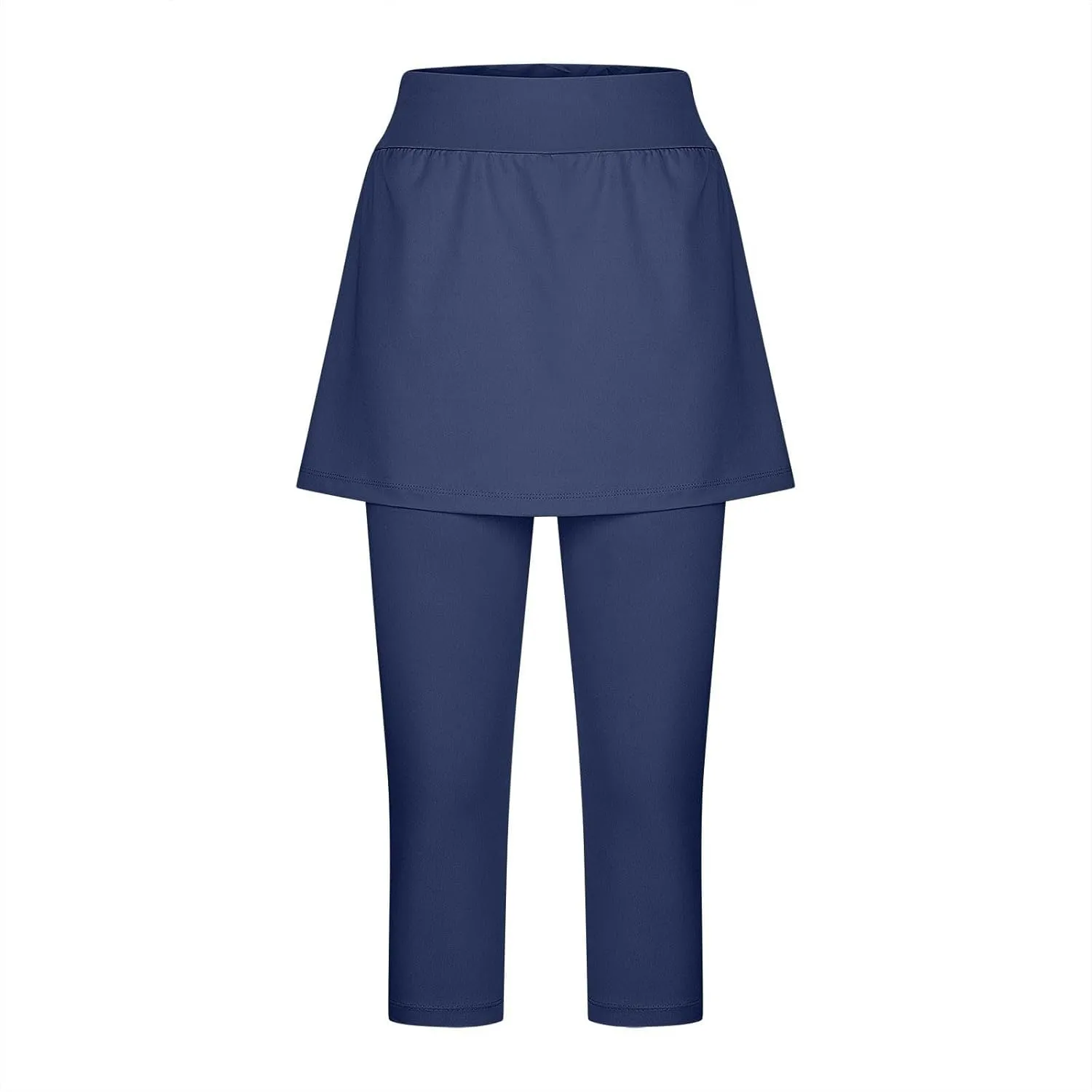 Skirted Leggings for Women 2025 Tummy Control Tennis Golf Skorts Capris Gym Tennis Fitness Yoga Legging with Skirts