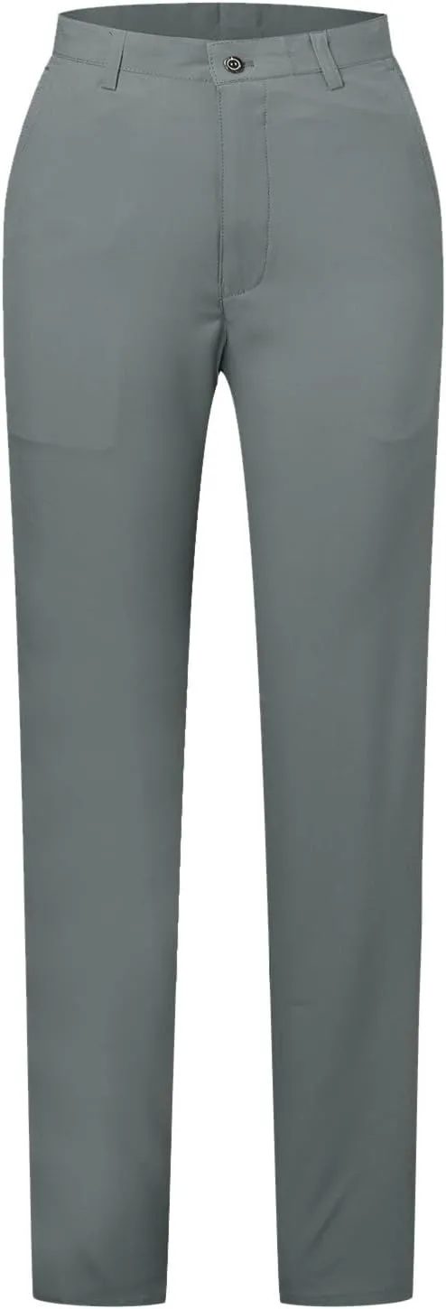 Suit Pants for Men's,Stretch Expandable Waist Chino Work Suit Pants Slim Fit Straight Leg Slacks Dress Trousers