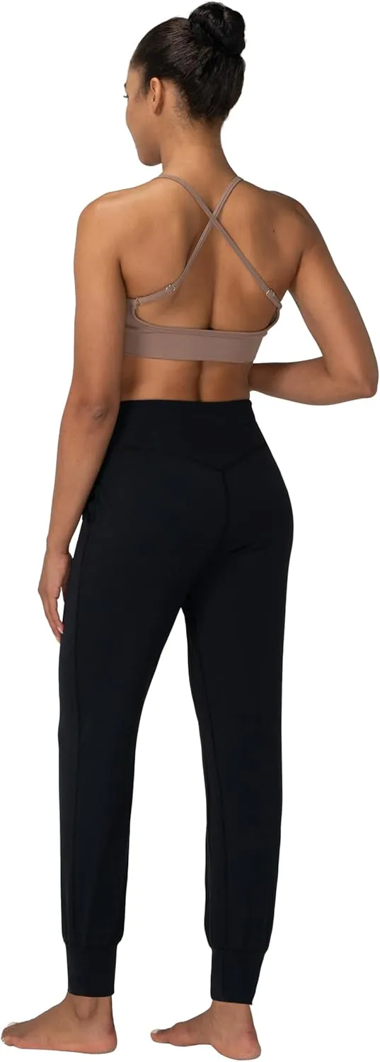 Sunzfly Women High Waisted Joggers with Pockets Buttery Soft Athletic Leggings Workout Lounge Pants for Running Gym Yoga