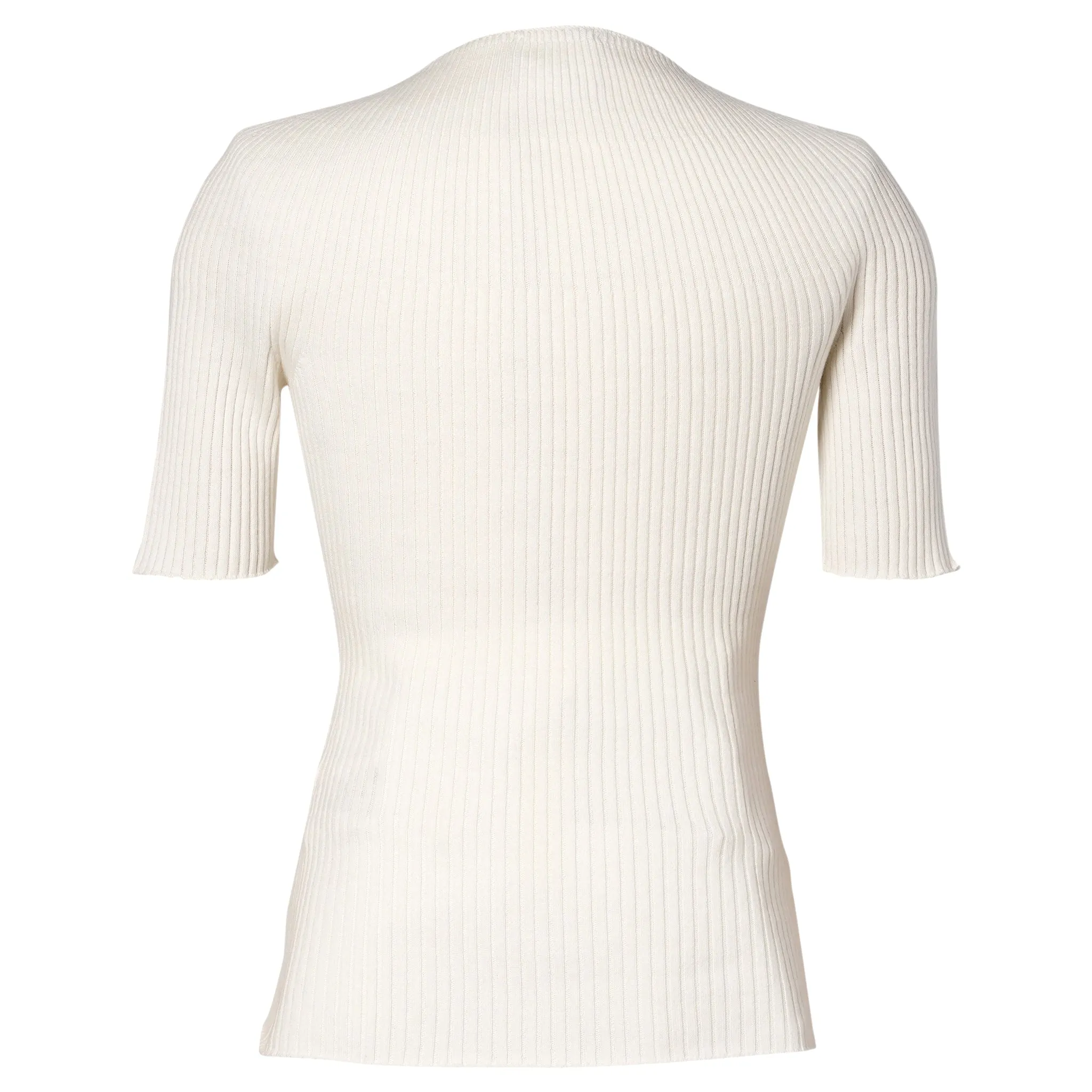 SWEATER SOLAR LIGHT RIB SS / 0001:HERITAGE WHITE