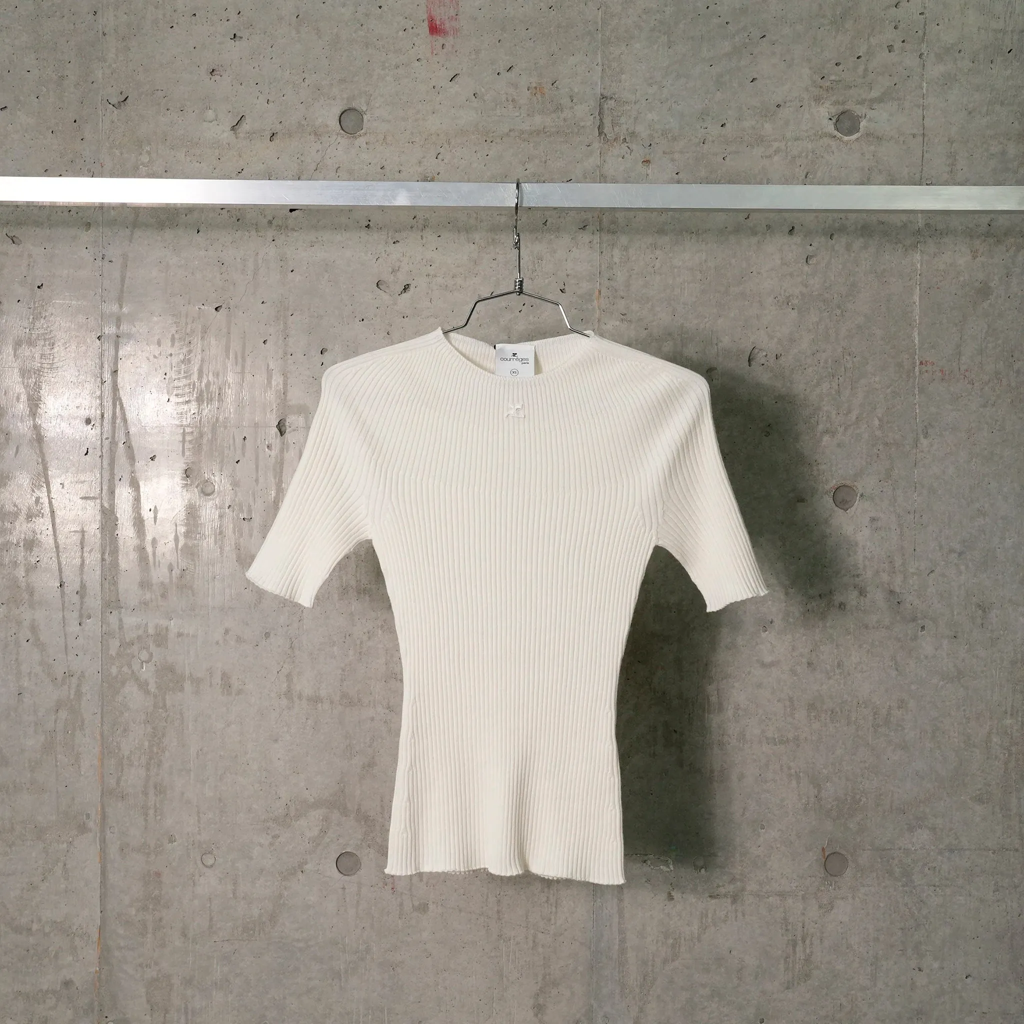 SWEATER SOLAR LIGHT RIB SS / 0001:HERITAGE WHITE