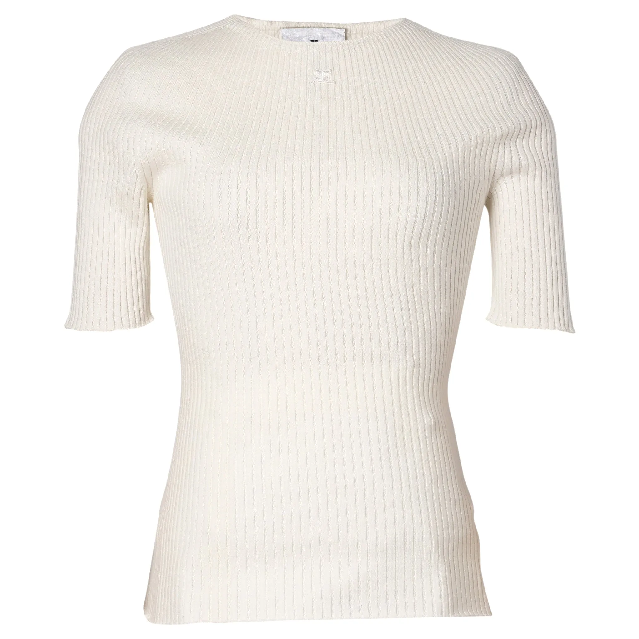 SWEATER SOLAR LIGHT RIB SS / 0001:HERITAGE WHITE