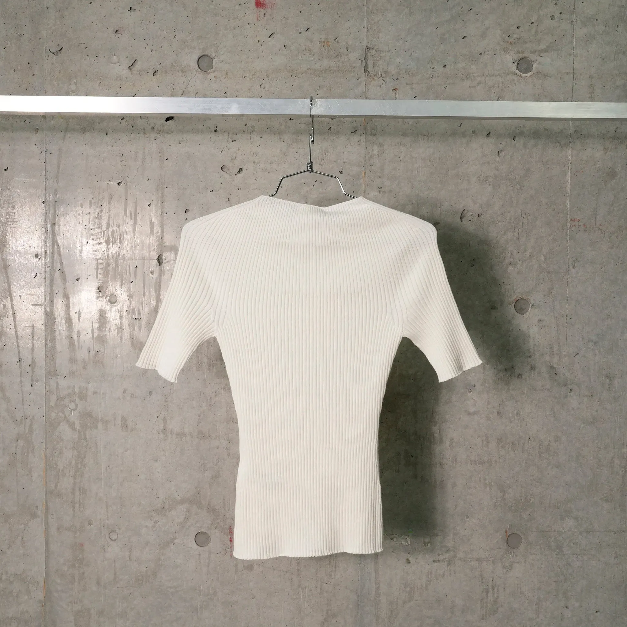 SWEATER SOLAR LIGHT RIB SS / 0001:HERITAGE WHITE