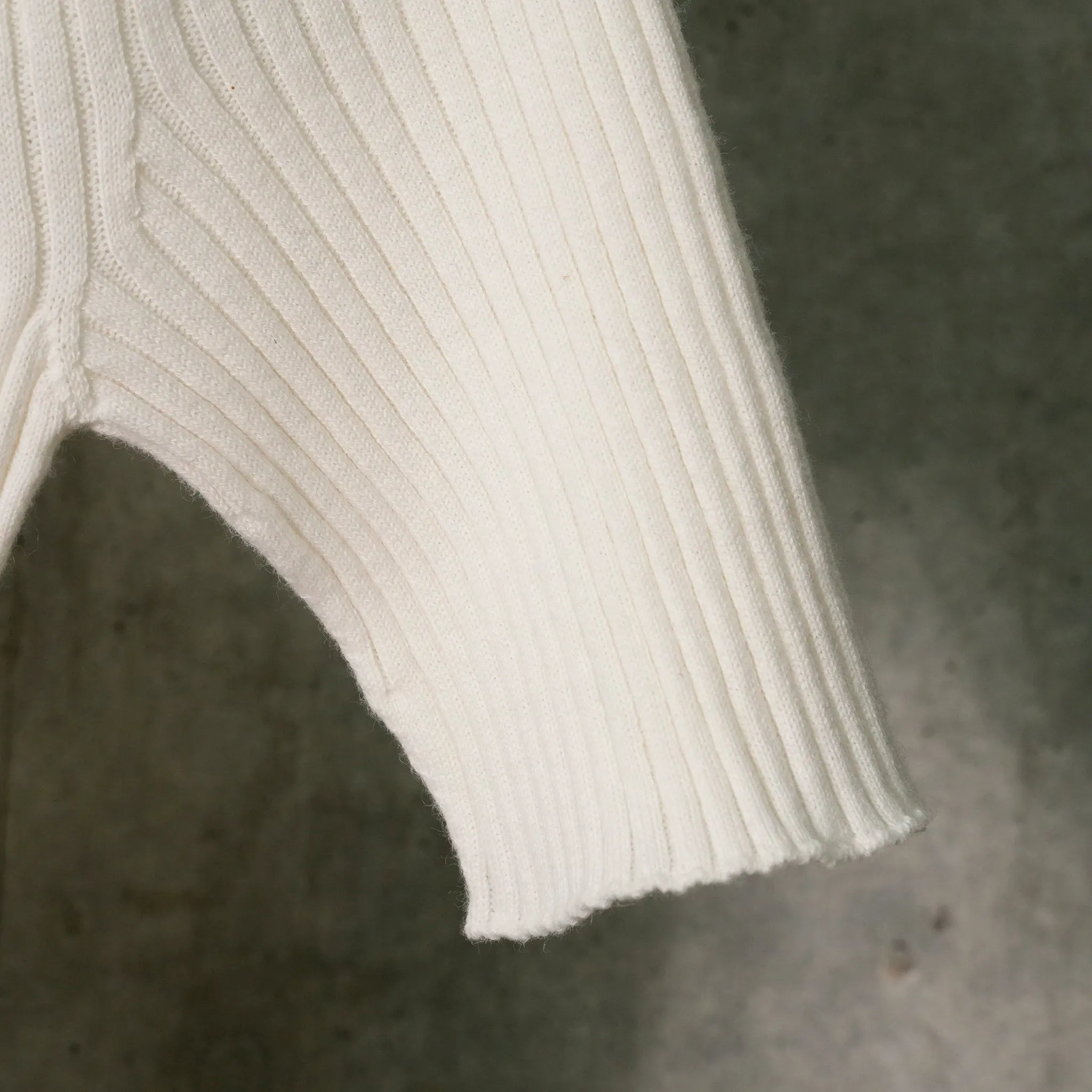 SWEATER SOLAR LIGHT RIB SS / 0001:HERITAGE WHITE