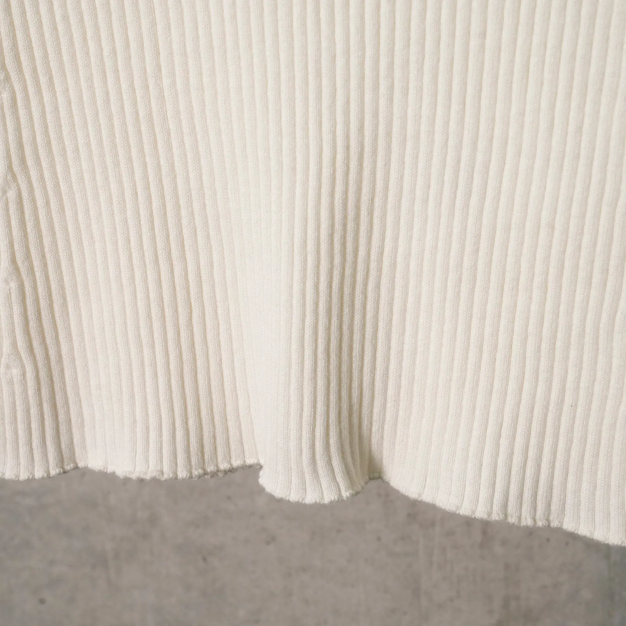 SWEATER SOLAR LIGHT RIB SS / 0001:HERITAGE WHITE