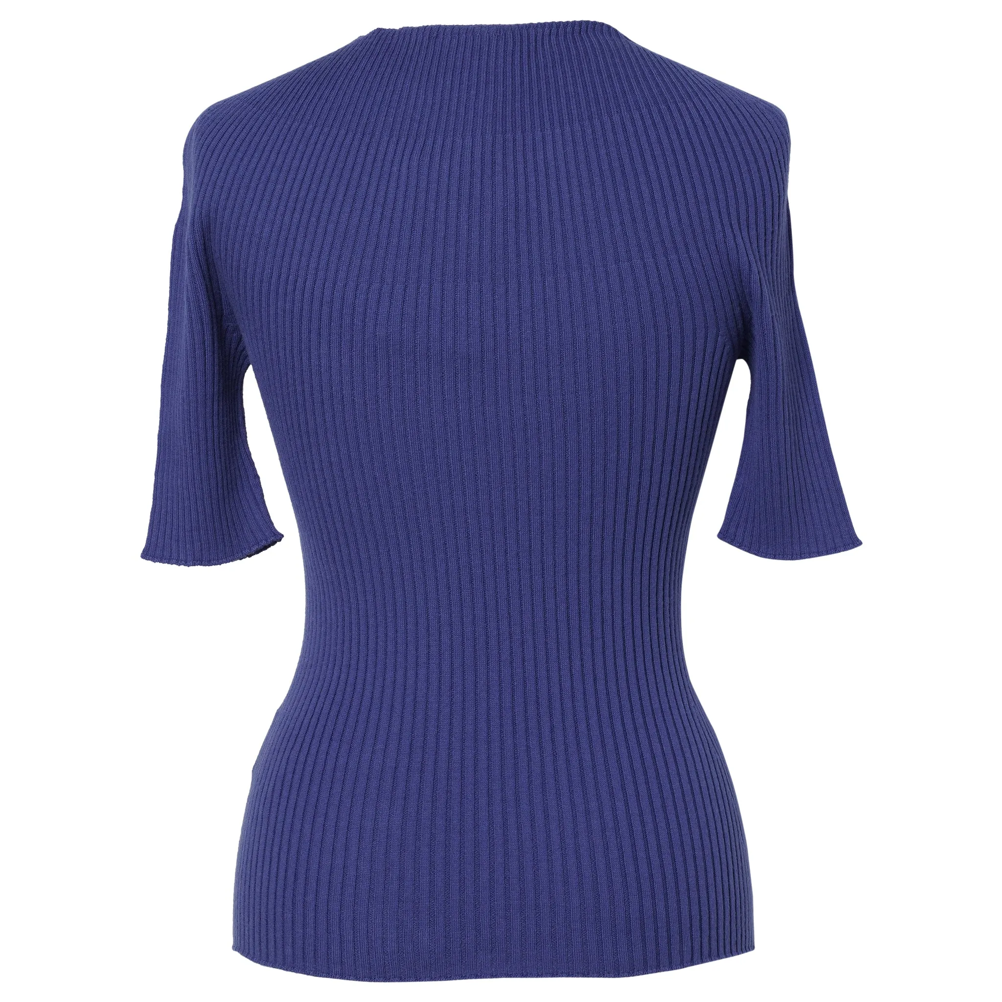 SWEATER SOLAR LIGHT RIB SS / 7102:SAPHIR