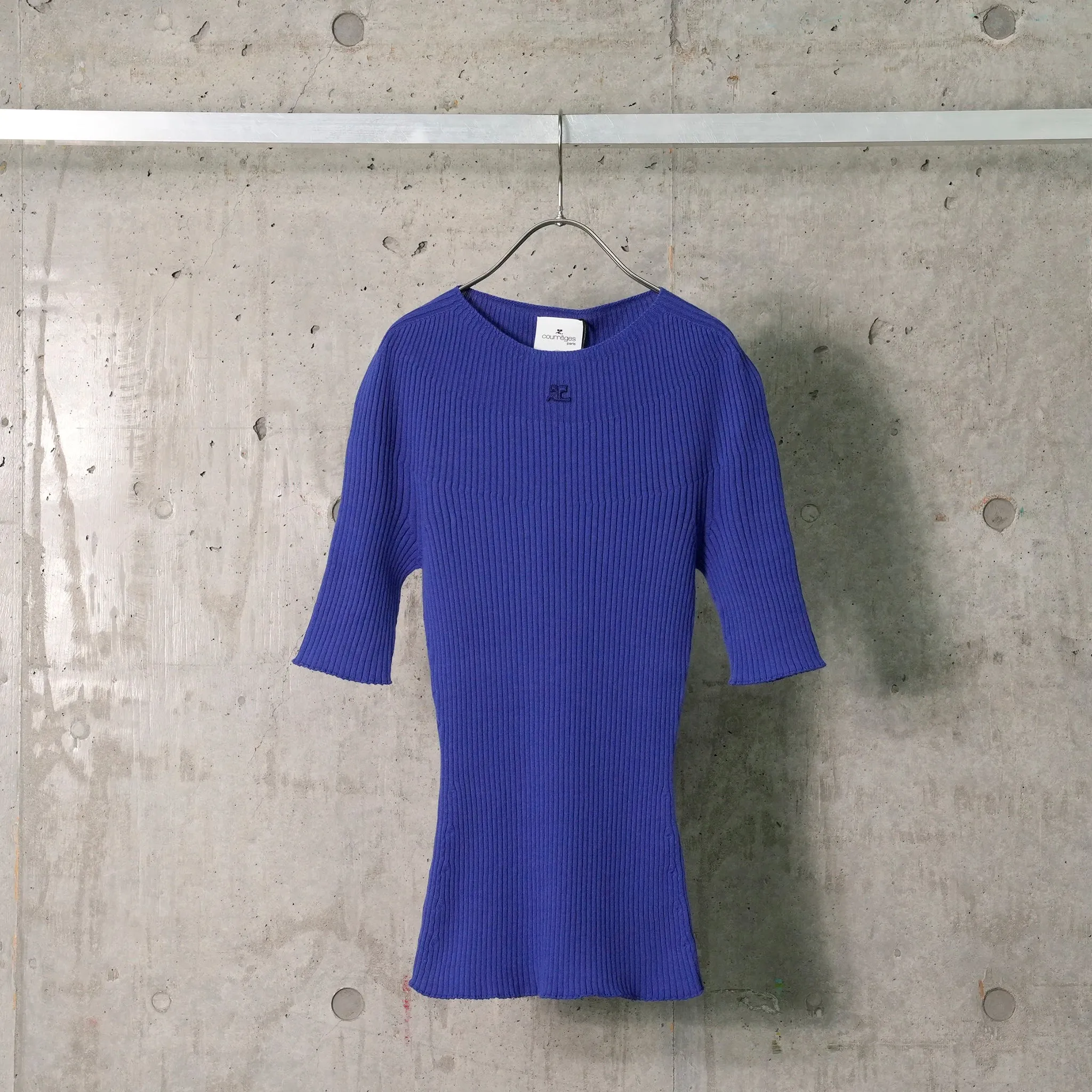 SWEATER SOLAR LIGHT RIB SS / 7102:SAPHIR