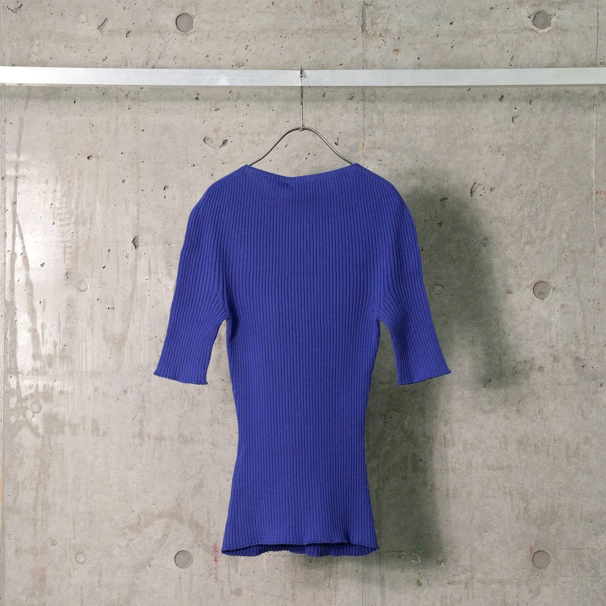SWEATER SOLAR LIGHT RIB SS / 7102:SAPHIR