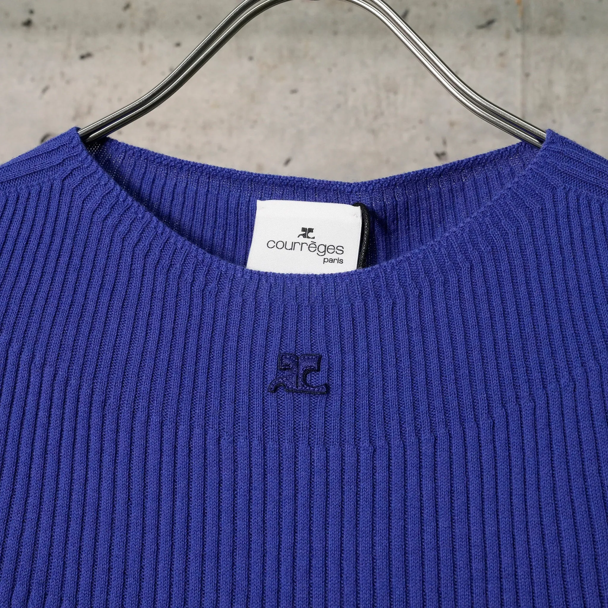 SWEATER SOLAR LIGHT RIB SS / 7102:SAPHIR