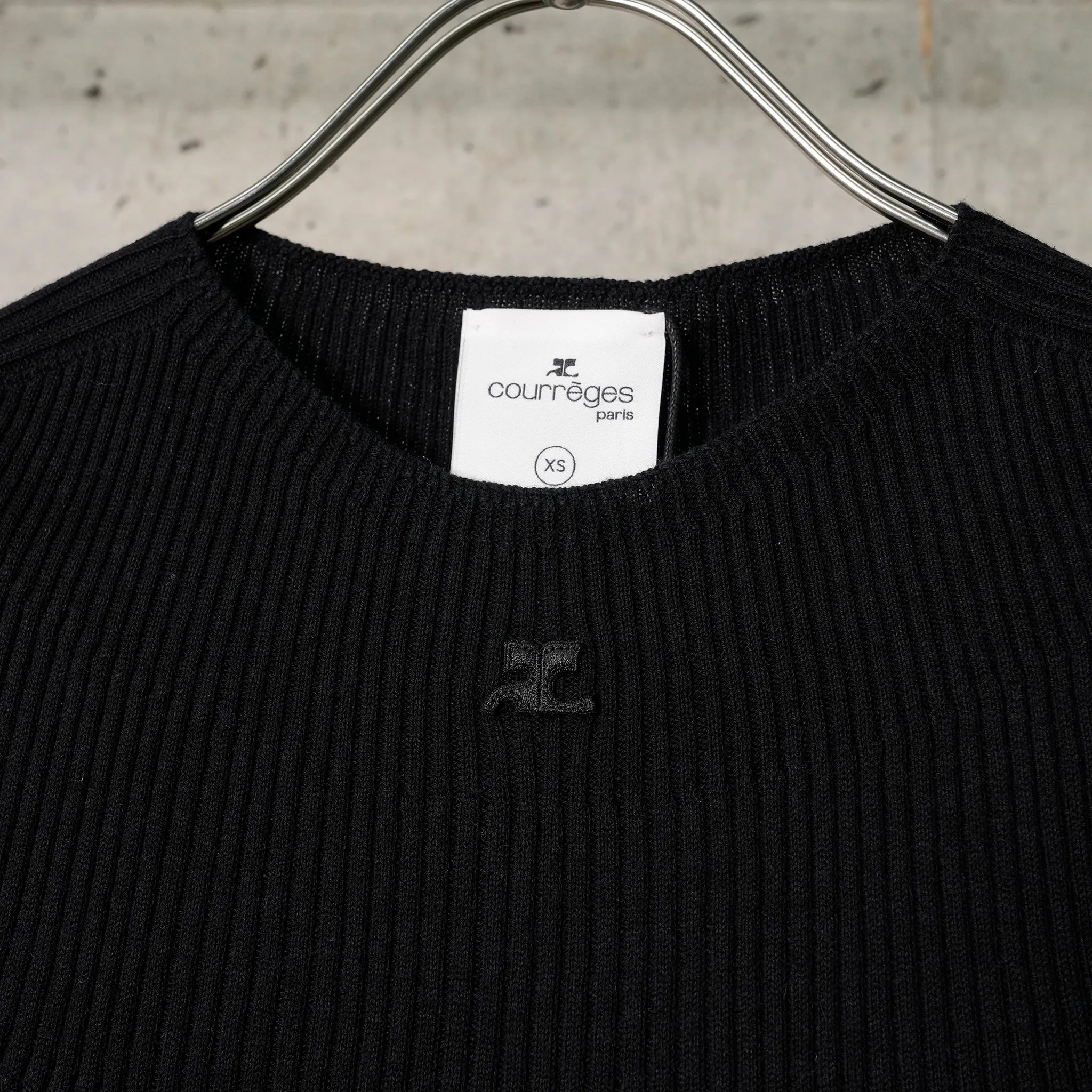 SWEATER SOLAR LIGHT RIB SS / 9999:BLACK