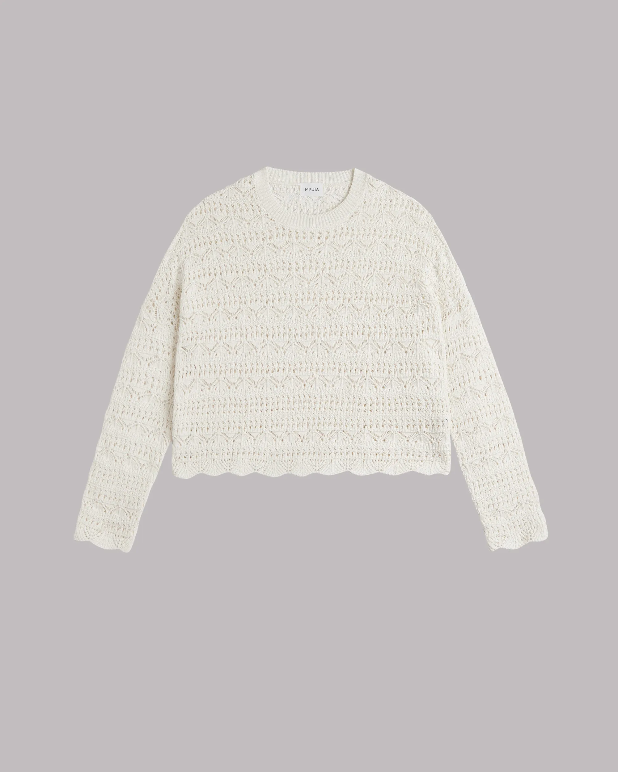 The Ecru Crochet Sweater