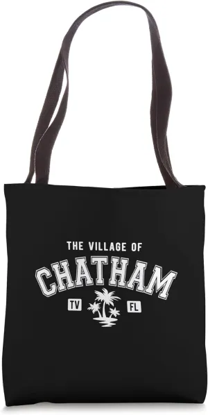 The Village of Chatham Classic Style Palm Trees Design Tote Bag