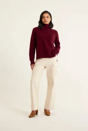 Toastie Merino Cashmere Polo In Windsor Wine