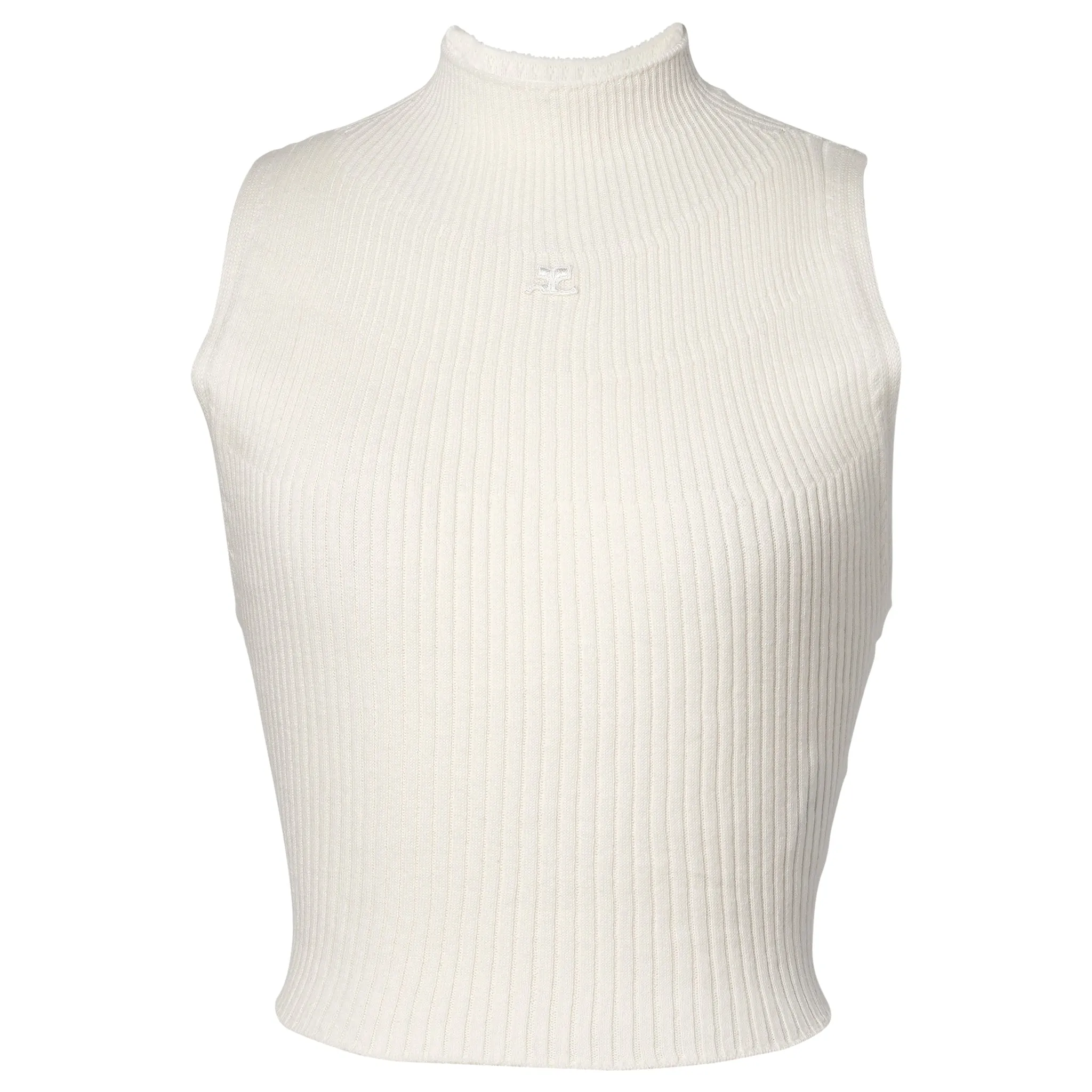 TOP MOCKNECK LIGHT RIB / 0001:HERITAGE WHITE