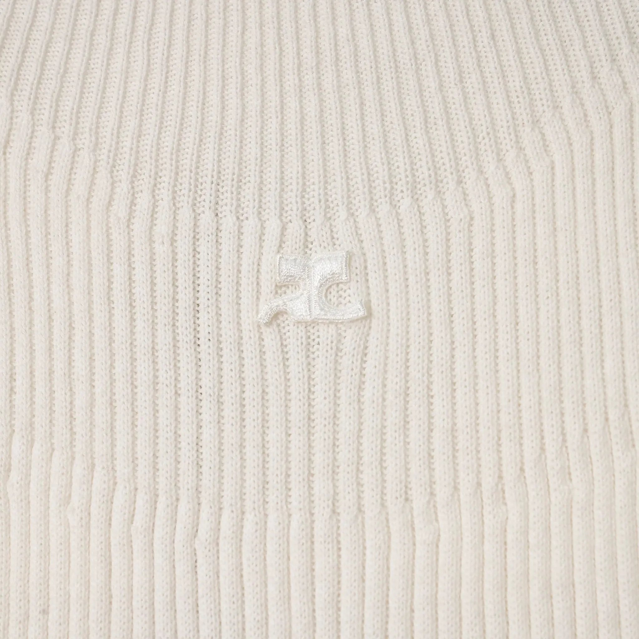 TOP MOCKNECK LIGHT RIB / 0001:HERITAGE WHITE
