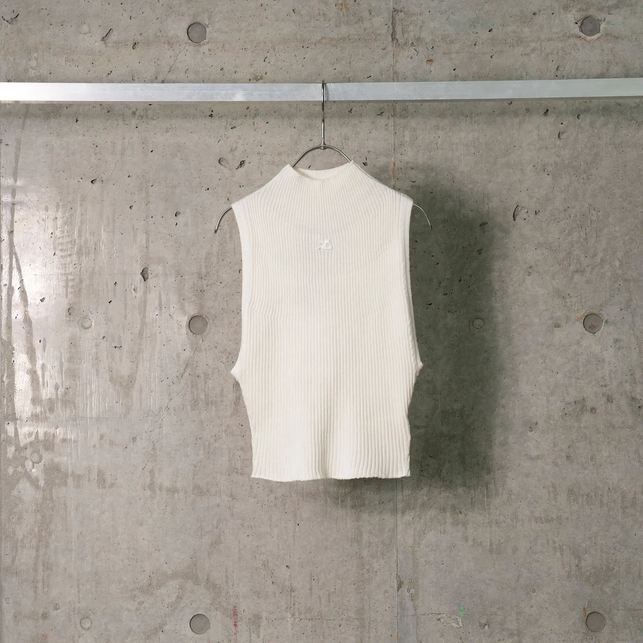 TOP MOCKNECK LIGHT RIB / 0001:HERITAGE WHITE