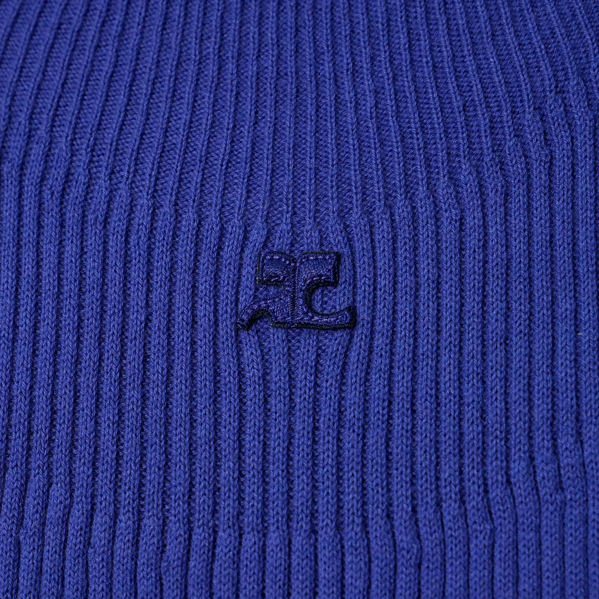 TOP MOCKNECK LIGHT RIB / 7102:SAPHIR