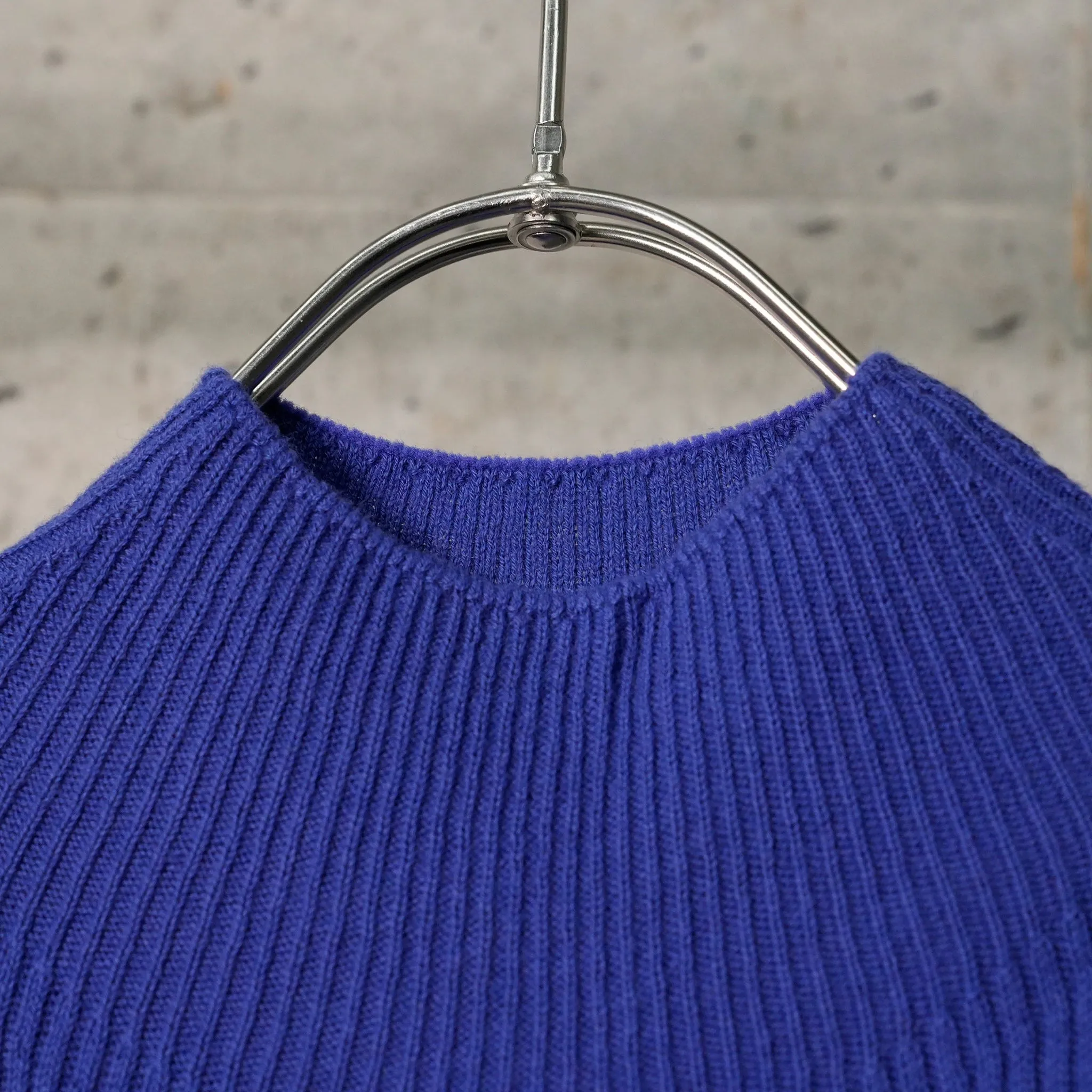 TOP MOCKNECK LIGHT RIB / 7102:SAPHIR