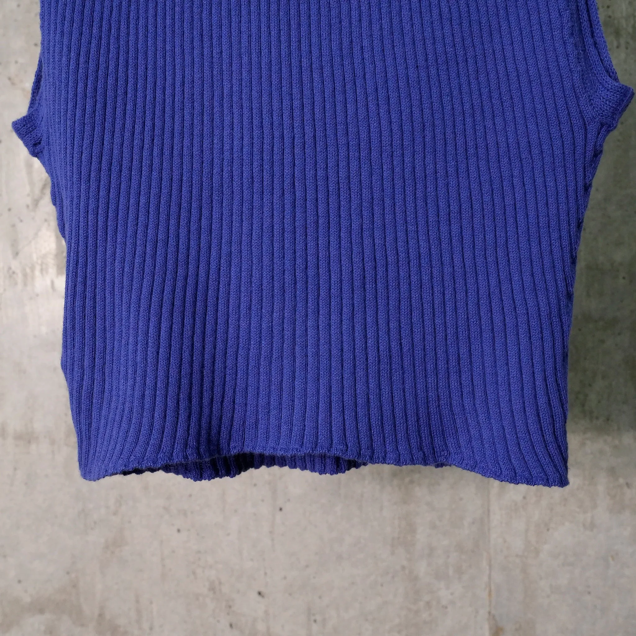 TOP MOCKNECK LIGHT RIB / 7102:SAPHIR