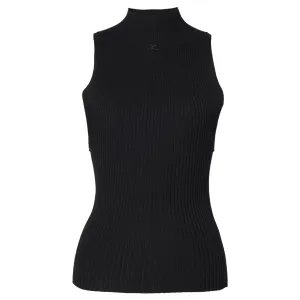 TOP MOCKNECK LIGHT RIB / 9999:BLACK