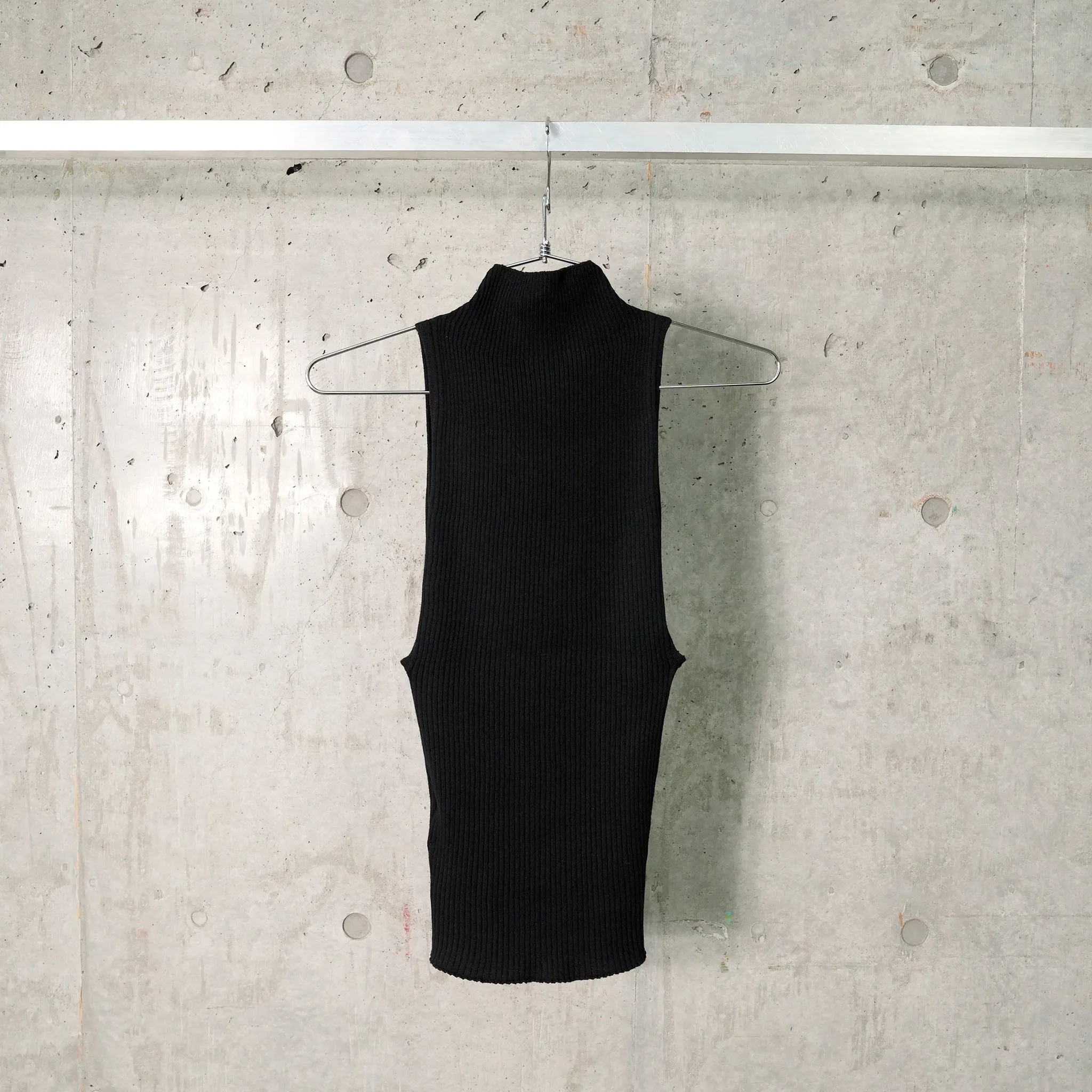 TOP MOCKNECK LIGHT RIB / 9999:BLACK
