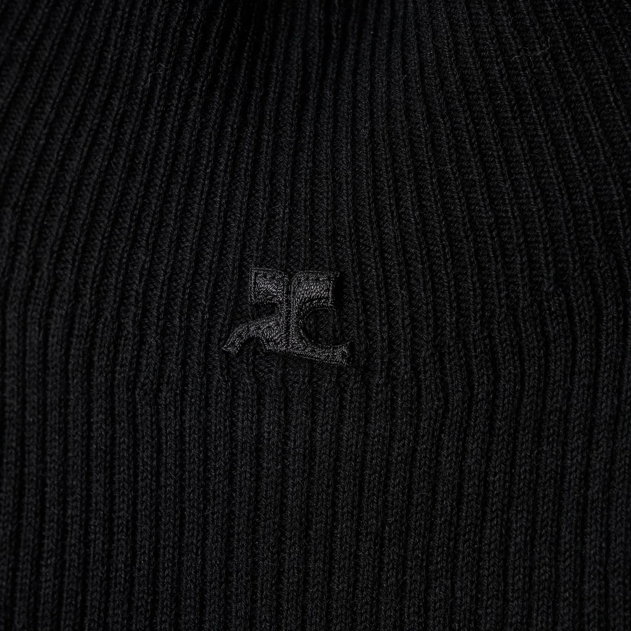 TOP MOCKNECK LIGHT RIB / 9999:BLACK