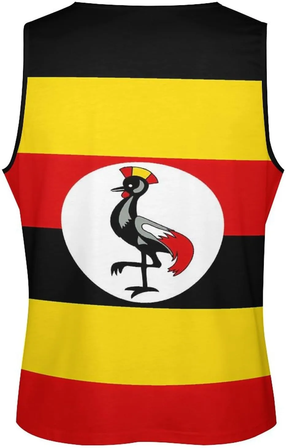 Uganda Flag Men's Activewear Tank Tops Gym Sleeveless Muscle T Shirts Workout Tees Vest