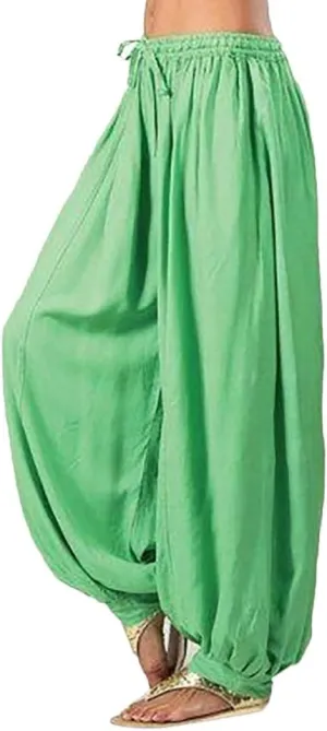 White Linen Pants Women Lounge Summer Baggy Waist Trousers with Pockets Solid Travel Palazzo Pants for Women