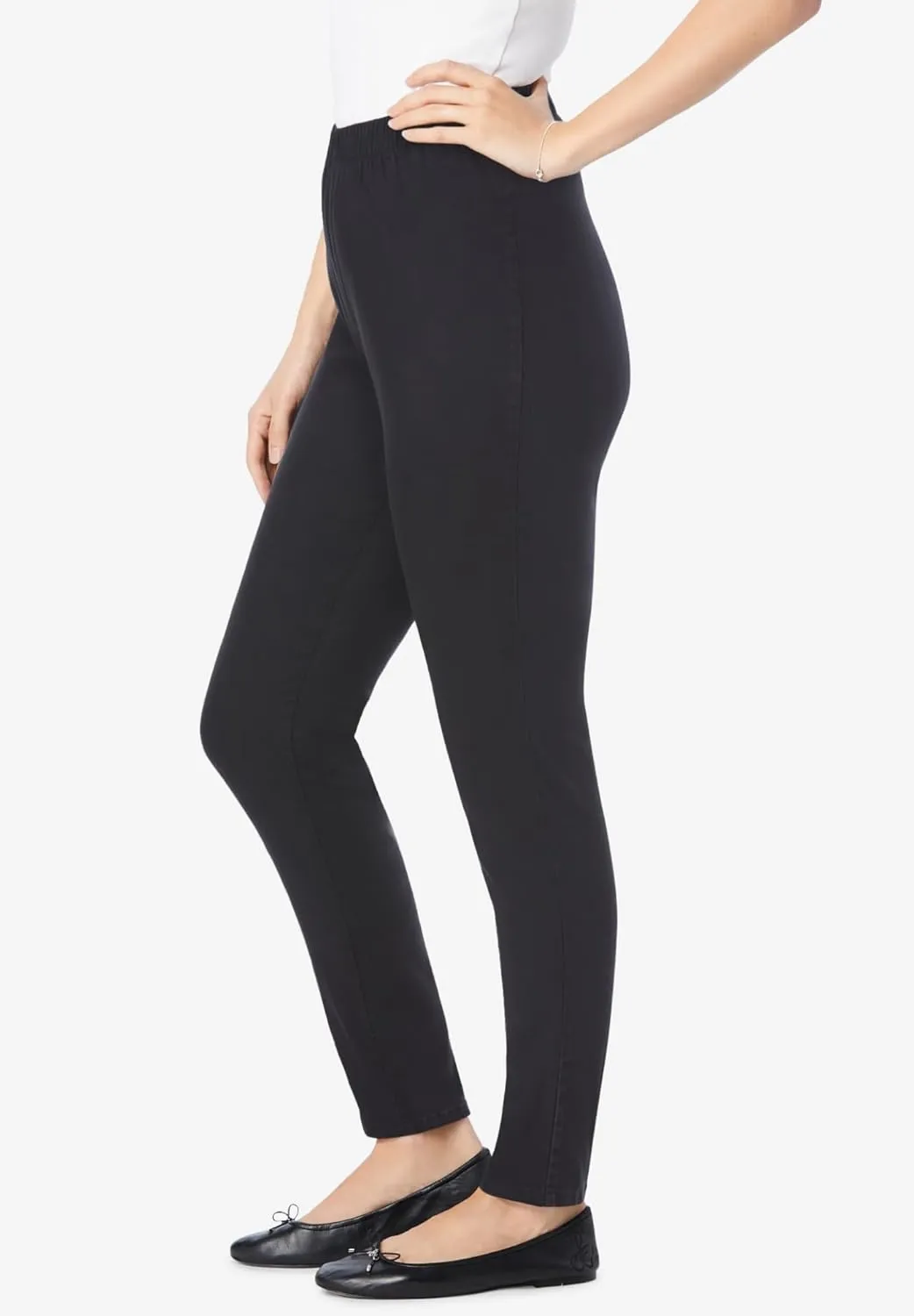 Woman Within Plus Size Fineline Denim Jegging