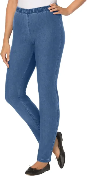 Woman Within Plus Size Fineline Denim Jegging