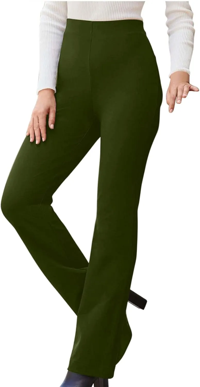 Women Dress Pants Trouser Slack High Waist Stretch Bootcut Pant Tall, Petite, Regular for Work Office Business Casual