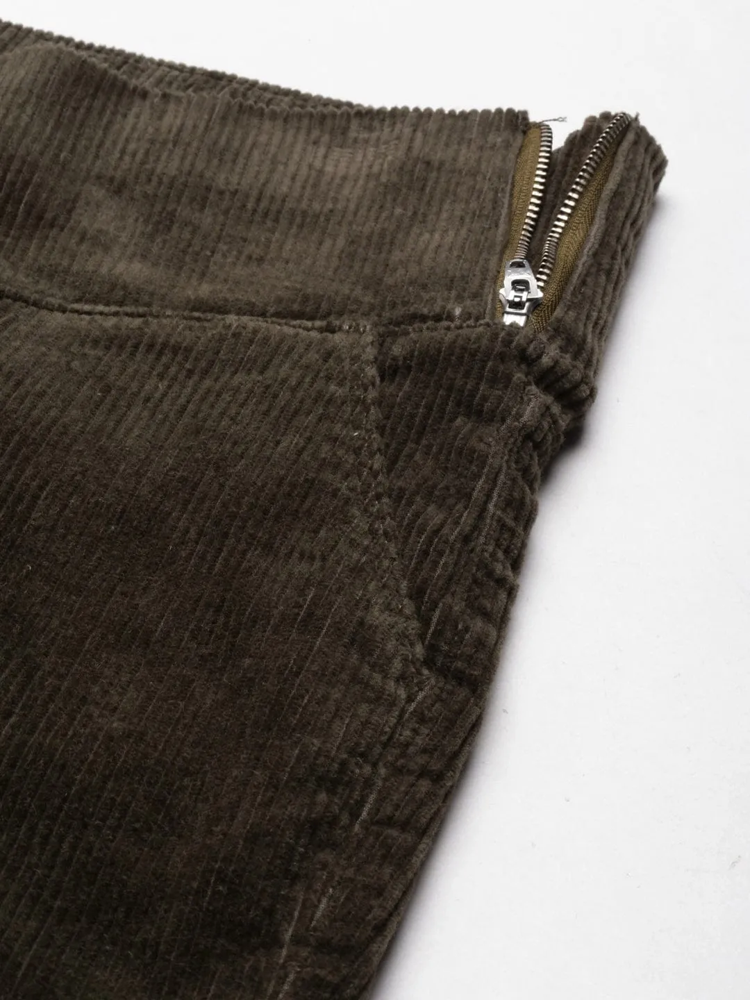 Women Olive Slim Fit Jeggings