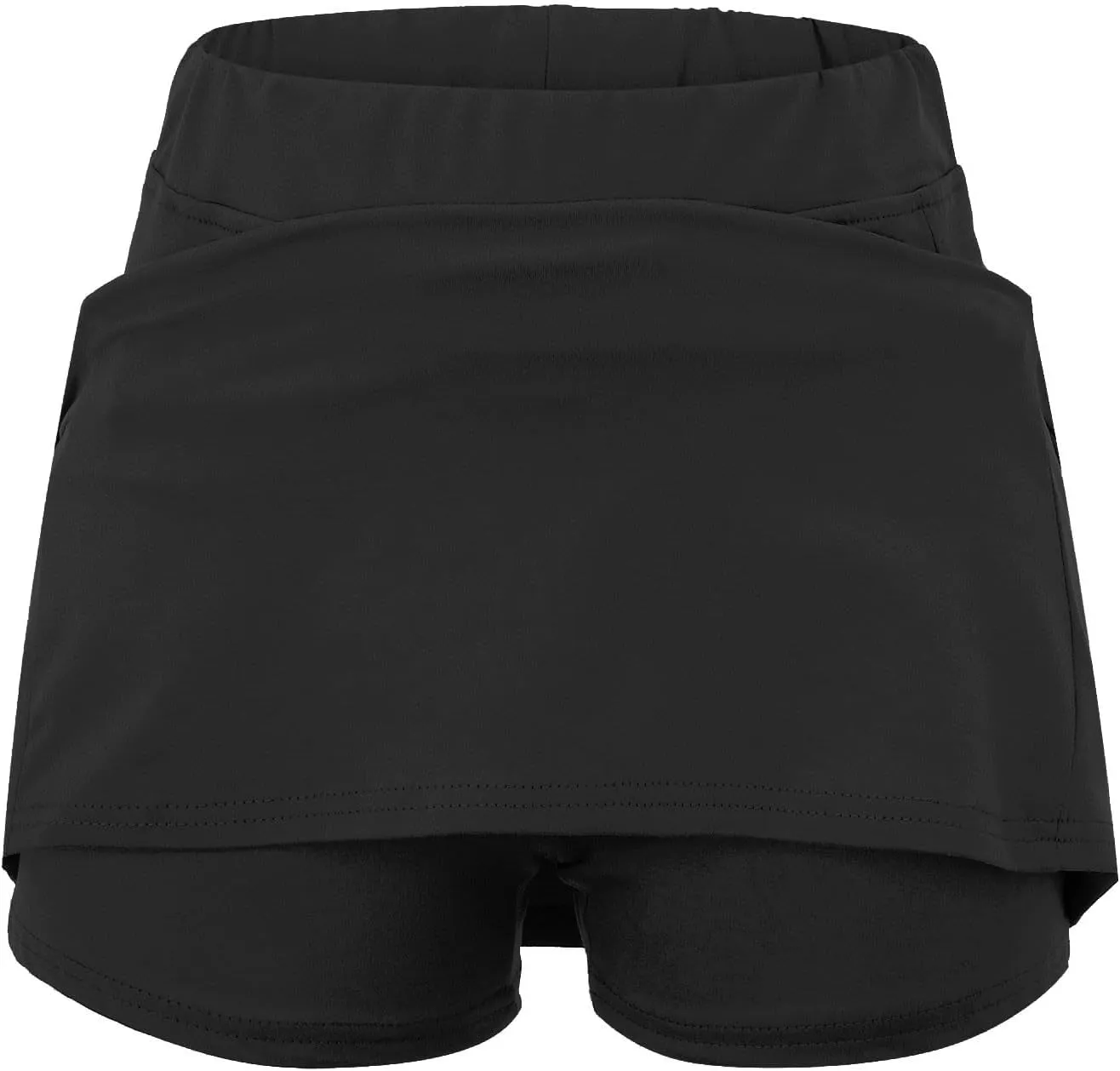 Womens Athletic Skort Tummy Control Skirt with Shorts High Waist Elastic Waist Gym Sport Yoga Tennis Activewear