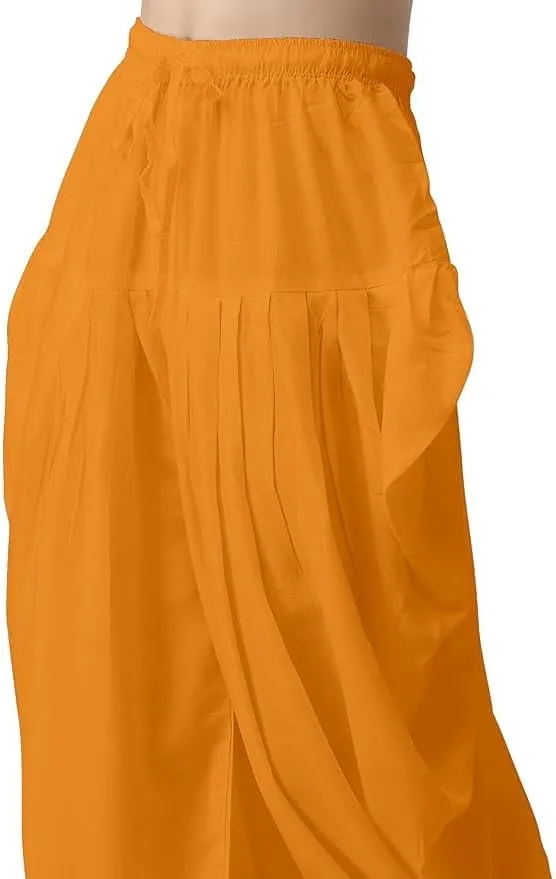 Women's Loose Fit Rayon Dhoti Pant for Women Patiala Slawar Bottom Wear Harem Pants, Waist Free Size (26 Inch to 38 Inch)