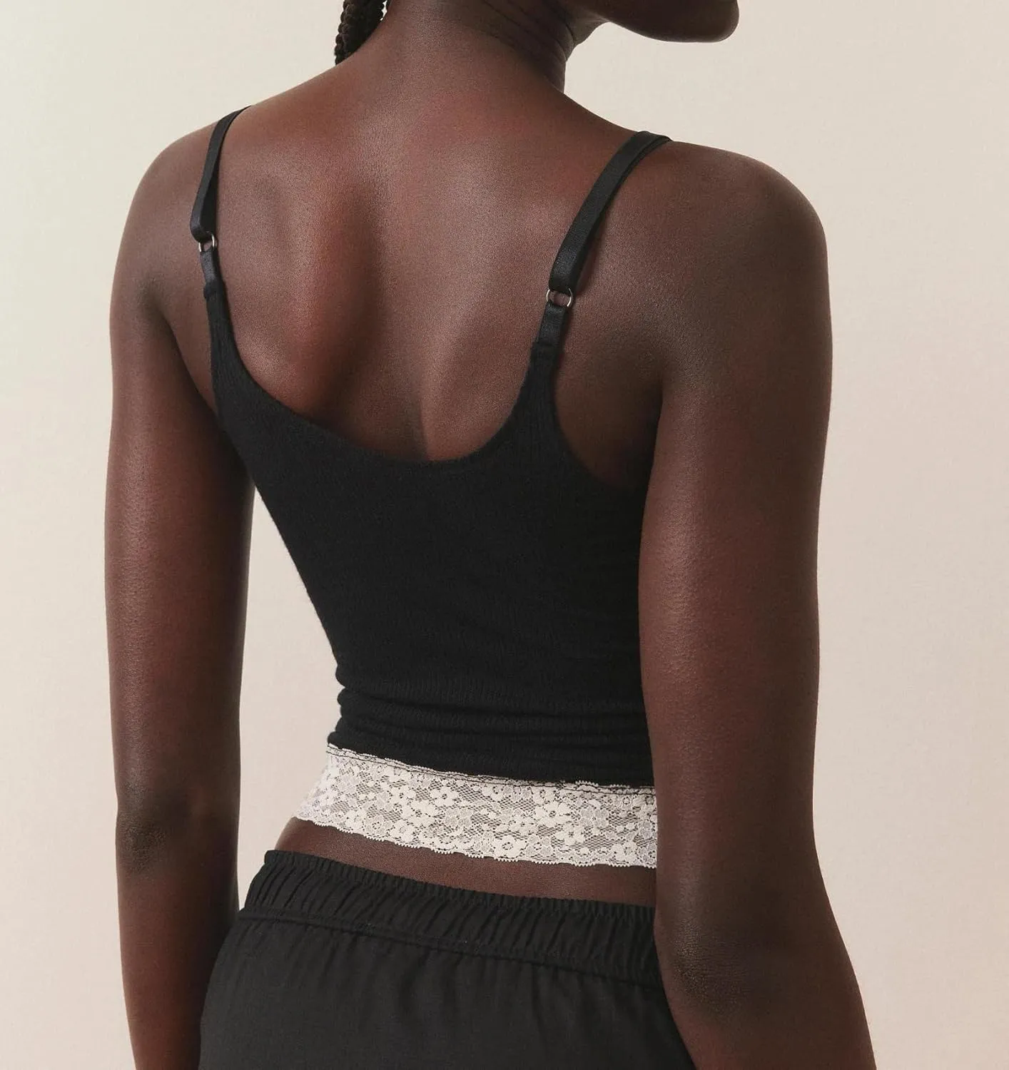 Womens Sexy Lace Trim Camisole Tank Tops Y2k Slim Fit Corset Going Out Street Wear Ruffle Spaghetti Strap Cami Top