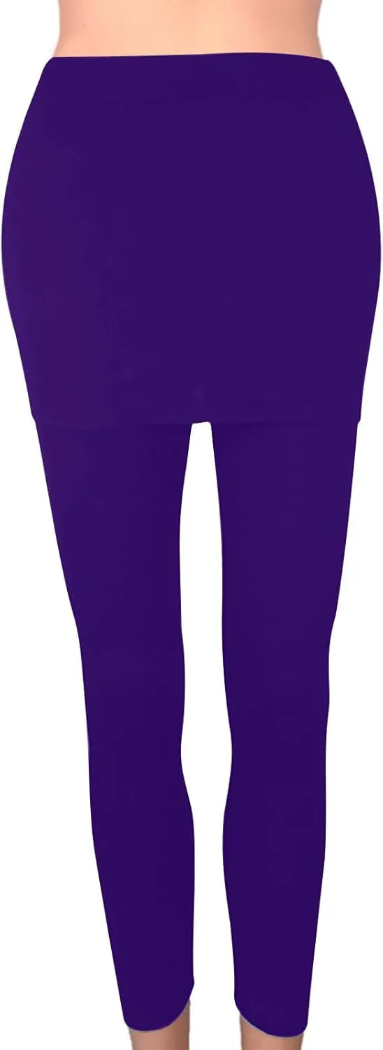 Womens Tennis Skirted Leggings Casual Workout Yoga Pants Golf Skapri with Skirts Activewear Joggers Active Skort
